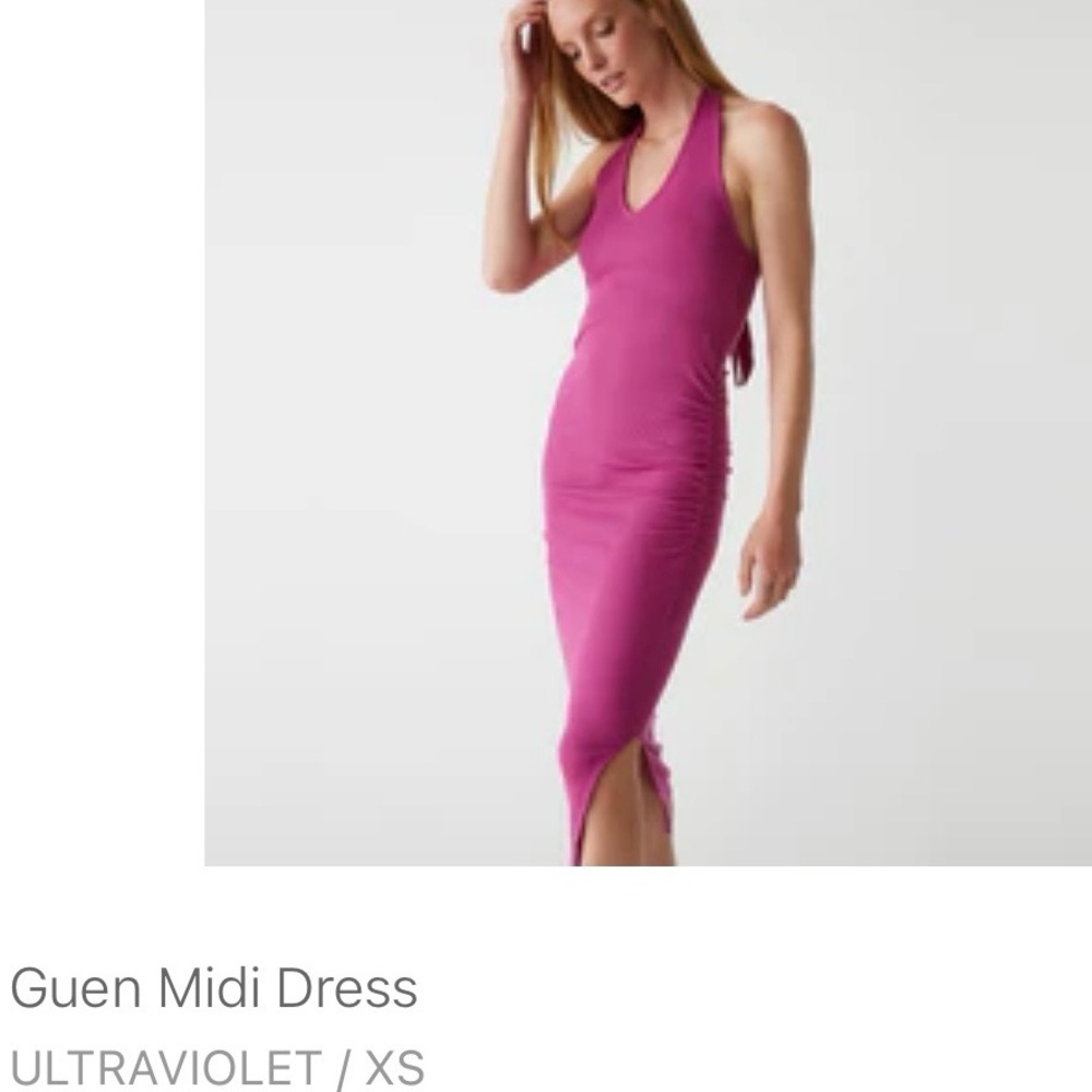 Michael Stars Guen Midi Dress in Ultraviolet